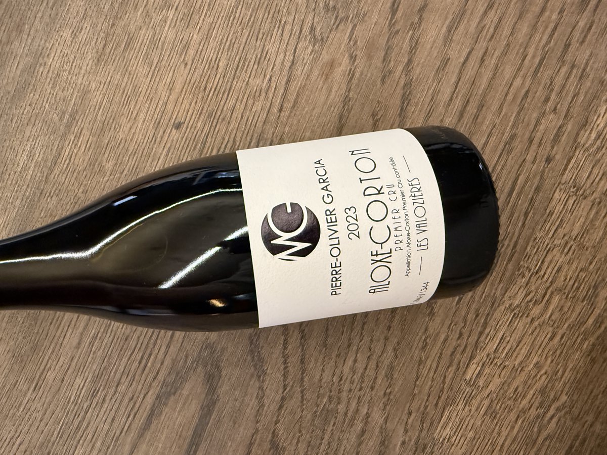 PIERRE OLIVIER GARCIA ALOXE CORTON 1ER CRU LES LES VALOZIERES 2023